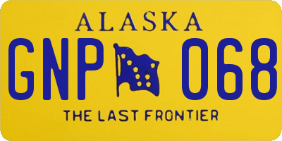 AK license plate GNP068