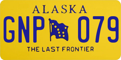 AK license plate GNP079