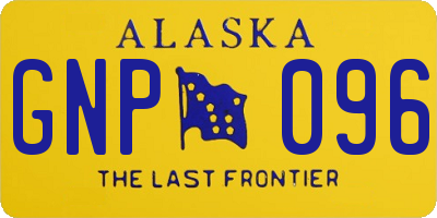 AK license plate GNP096