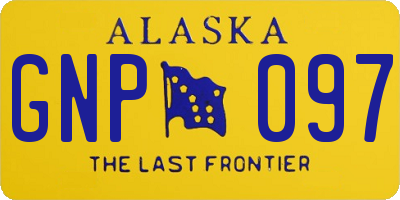 AK license plate GNP097