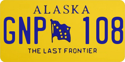 AK license plate GNP108
