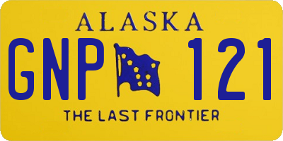 AK license plate GNP121