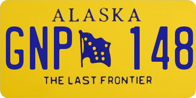 AK license plate GNP148