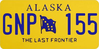 AK license plate GNP155