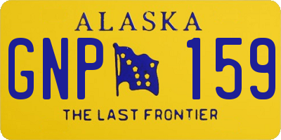 AK license plate GNP159