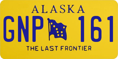 AK license plate GNP161