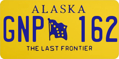 AK license plate GNP162