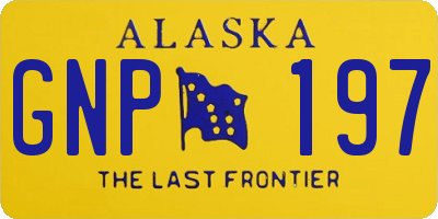 AK license plate GNP197