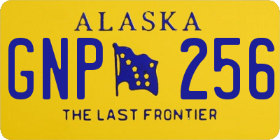 AK license plate GNP256