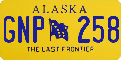 AK license plate GNP258