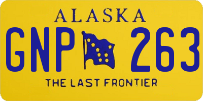 AK license plate GNP263