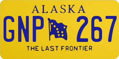 AK license plate GNP267