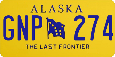 AK license plate GNP274