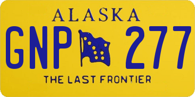 AK license plate GNP277