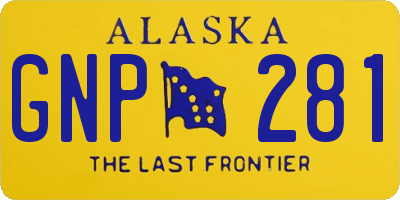 AK license plate GNP281