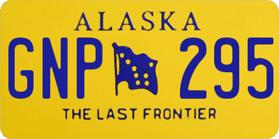 AK license plate GNP295