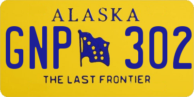 AK license plate GNP302