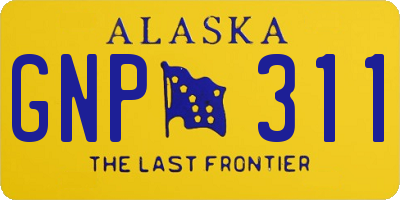 AK license plate GNP311