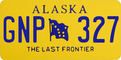 AK license plate GNP327