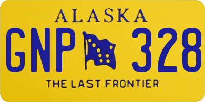 AK license plate GNP328