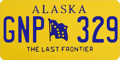 AK license plate GNP329