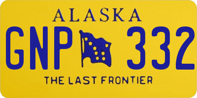 AK license plate GNP332