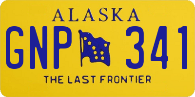 AK license plate GNP341