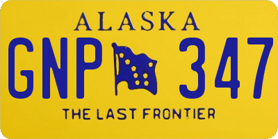 AK license plate GNP347