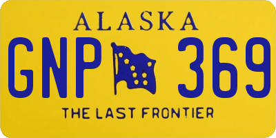 AK license plate GNP369