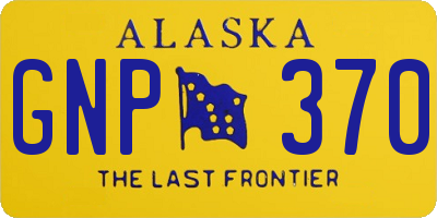 AK license plate GNP370