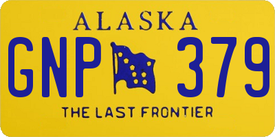 AK license plate GNP379