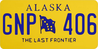 AK license plate GNP406