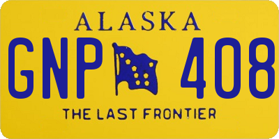 AK license plate GNP408