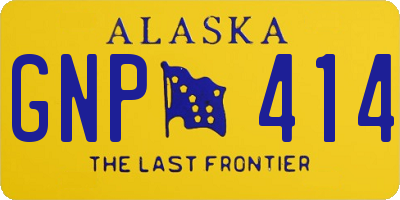 AK license plate GNP414