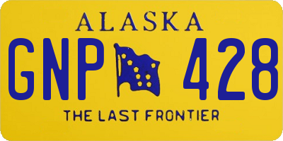 AK license plate GNP428