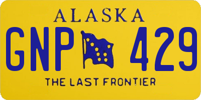 AK license plate GNP429