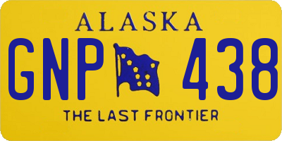 AK license plate GNP438