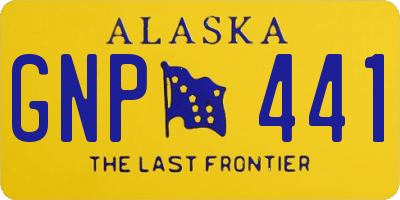 AK license plate GNP441