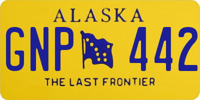 AK license plate GNP442