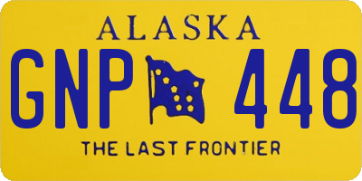 AK license plate GNP448