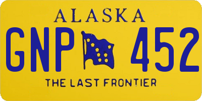 AK license plate GNP452