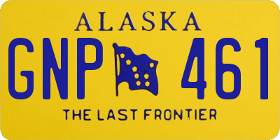 AK license plate GNP461