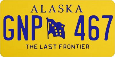 AK license plate GNP467