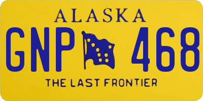 AK license plate GNP468