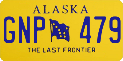 AK license plate GNP479