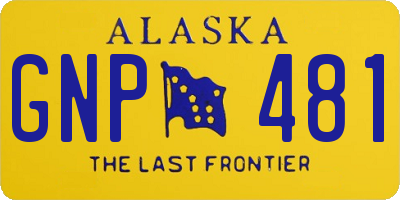 AK license plate GNP481