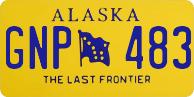 AK license plate GNP483