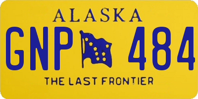 AK license plate GNP484