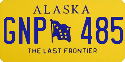 AK license plate GNP485