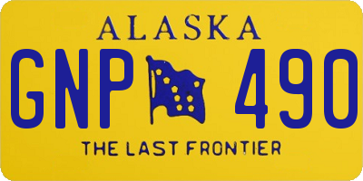 AK license plate GNP490